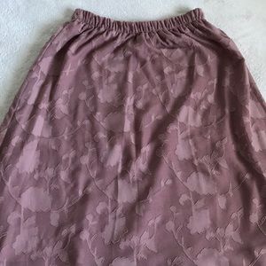 Oak and Fort Floral Pink Midi Skirt